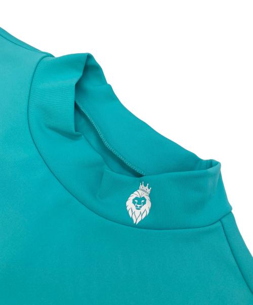 V TWELVE（トゥエルブ）V TWELVE (トゥエルブ) FIVE STAR MOCK WM モックネックTシャツ ロゴTシャツ バイカラー グリーンの古着・服飾アイテム