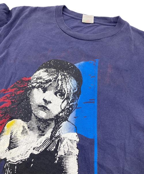 FRUIT OF THE LOOM（フルーツオブザルーム）FRUIT OF THE LOOM (フルーツオブザルーム) 【古着】Les Miserables 両面プリントTシャツ　半袖カットソー　Tee   1986コピーライター有 ネイビー サイズ:実寸参照の古着・服飾アイテム