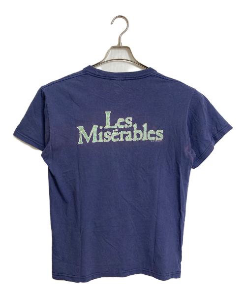 FRUIT OF THE LOOM（フルーツオブザルーム）FRUIT OF THE LOOM (フルーツオブザルーム) 【古着】Les Miserables 両面プリントTシャツ　半袖カットソー　Tee   1986コピーライター有 ネイビー サイズ:実寸参照の古着・服飾アイテム