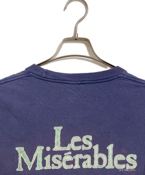 FRUIT OF THE LOOM（フルーツオブザルーム）FRUIT OF THE LOOM (フルーツオブザルーム) 【古着】Les Miserables 両面プリントTシャツ　半袖カットソー　Tee   1986コピーライター有 ネイビー サイズ:実寸参照の古着・服飾アイテム
