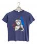 FRUIT OF THE LOOM（フルーツオブザルーム）の古着「【古着】Les Miserables 両面プリントTシャツ　半袖カットソー　Tee   1986コピーライター有」｜ネイビー