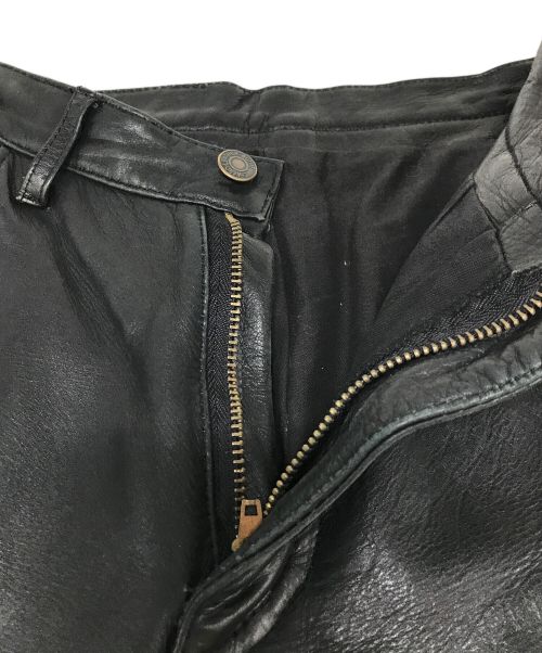 aero（エアロ）aero (エアロ) レザーパンツ ブラック サイズ:W26の古着・服飾アイテム