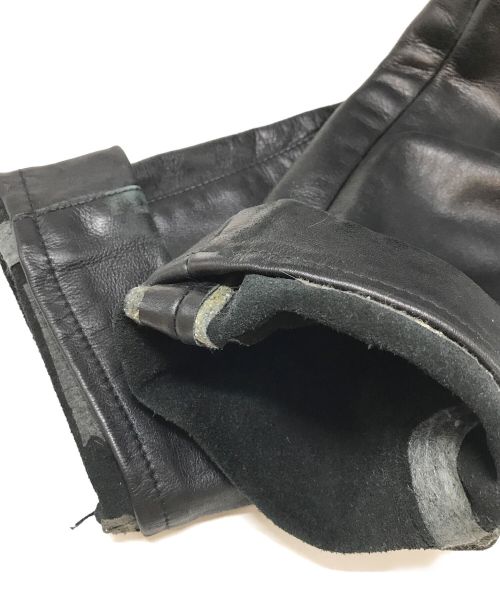 aero（エアロ）aero (エアロ) レザーパンツ ブラック サイズ:W26の古着・服飾アイテム