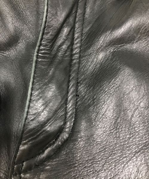 aero（エアロ）aero (エアロ) レザーパンツ ブラック サイズ:W26の古着・服飾アイテム