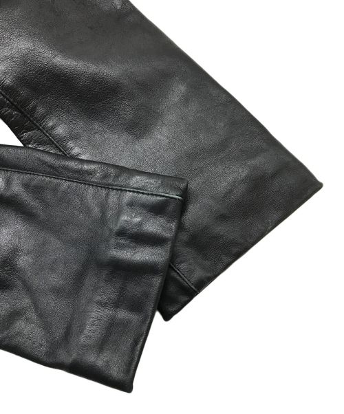 aero（エアロ）aero (エアロ) レザーパンツ ブラック サイズ:W26の古着・服飾アイテム