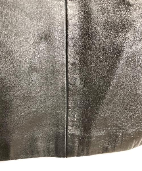 NOEL CUIR（ノエル キュイール）NOEL CUIR (ノエル キュイール) 【古着】30’Sレザーカバーオール　30年代 フランスヴィンテージ　アウター　レザージャケット　テーラードジャケット　レザーテーラードジャケット ブラック サイズ:46の古着・服飾アイテム