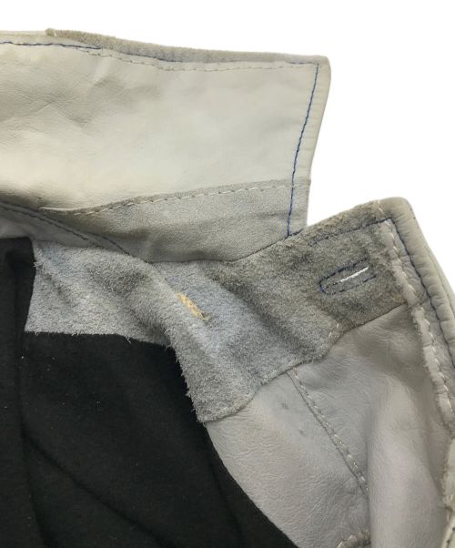 LEVI'S（リーバイス）LEVI'S (リーバイス) パッチワークレザージャケット　レザージャケット　アウター スカイブルー サイズ:Lの古着・服飾アイテム