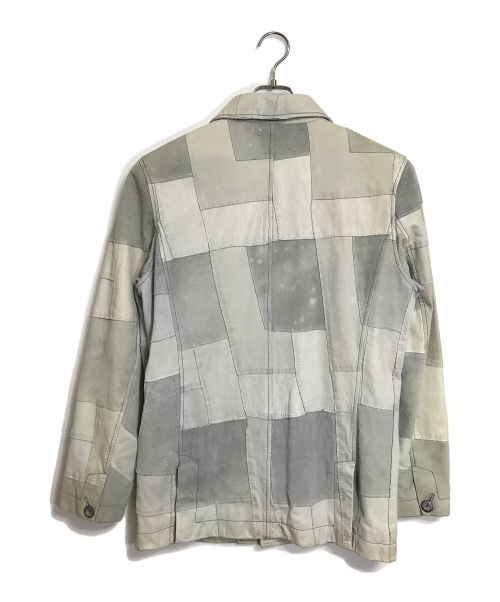 LEVI'S（リーバイス）LEVI'S (リーバイス) パッチワークレザージャケット　レザージャケット　アウター スカイブルー サイズ:Lの古着・服飾アイテム