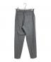 UNTITLED (アンタイトル) 【ストレッチ/後ろウエストゴム】タックテーパードパンツ グレー サイズ:XS 未使用品：4500円