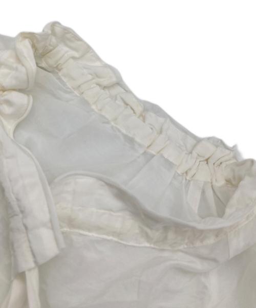 assiette（アシェット）assiette (アシェット) コットンシルクボウタイブラウス　SHIPS別注 ホワイト サイズ:1の古着・服飾アイテム