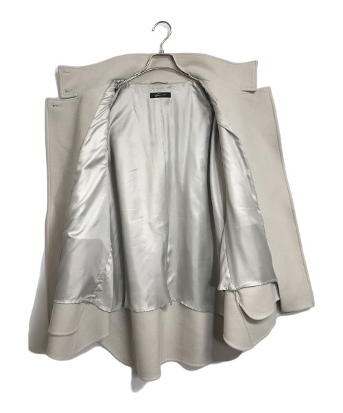 STUNNING LURE（スタニングルアー）STUNNING LURE (スタニングルアー) オーバーミドルコート　スタンドカラーコート　アウター　ウール混コート ベージュ サイズ:2の古着・服飾アイテム