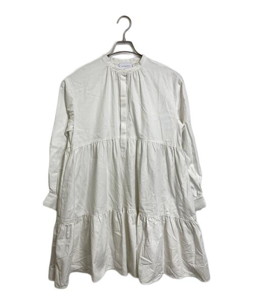 UNITED ARROWS（ユナイテッドアローズ）UNITED ARROWS (ユナイテッドアローズ) ティアードワンピース　ミニワンピース ホワイト サイズ:38の古着・服飾アイテム