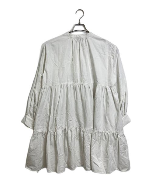 UNITED ARROWS（ユナイテッドアローズ）UNITED ARROWS (ユナイテッドアローズ) ティアードワンピース　ミニワンピース ホワイト サイズ:38の古着・服飾アイテム