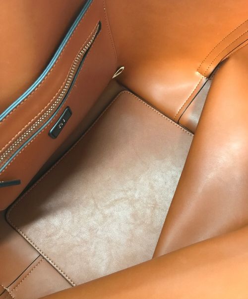 &MyuQ（アンドミューク）&MyuQ (アンドミューク) LETTE トートバッグ ブラック サイズ:実寸参照の古着・服飾アイテム