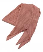PLEATS PLEASEプリーツプリーズ）の古着「プリーツストール」｜ピンク