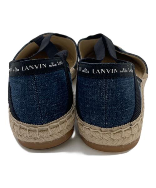 LANVIN（ランバン）LANVIN (ライバン) エスパドリーユ サンダル ネイビー サイズ:24 1/2の古着・服飾アイテム