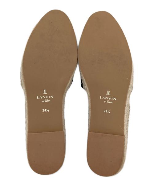 LANVIN（ランバン）LANVIN (ライバン) エスパドリーユ サンダル ネイビー サイズ:24 1/2の古着・服飾アイテム