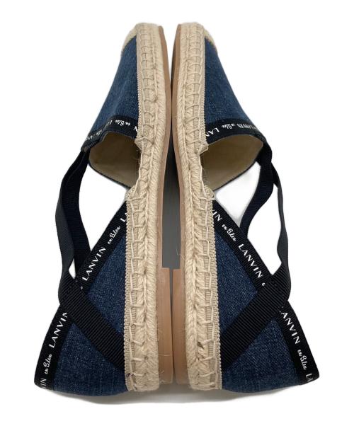 LANVIN（ランバン）LANVIN (ライバン) エスパドリーユ サンダル ネイビー サイズ:24 1/2の古着・服飾アイテム