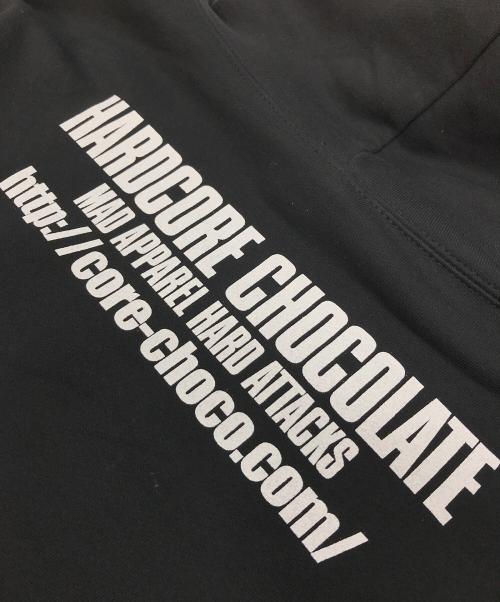 HARDCORE CHOCOLATE（ハードコア チョコレート）HARDCORE CHOCOLATE (ハードコア チョコレート) プルオーバーパーカー ブラック サイズ:XXLの古着・服飾アイテム