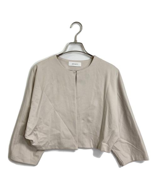ANAYI（アナイ）ANAYI (アナイ) ノーカラーショートジャケット アイボリー サイズ:38の古着・服飾アイテム