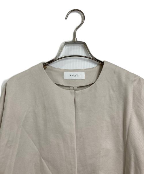 ANAYI（アナイ）ANAYI (アナイ) ノーカラーショートジャケット アイボリー サイズ:38の古着・服飾アイテム