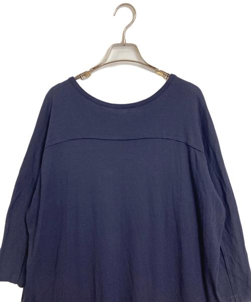 Y's（ワイズ）Y's (ワイズ) ドッキングワンピース ネイビー×ブラック サイズ:Sの古着・服飾アイテム