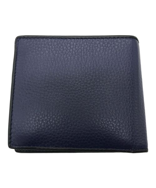 PAUL SMITH（ポールスミス）Paul Smith (ポールスミス) 二つ折り マルチストライプ財布 ネイビー サイズ:実寸参照の古着・服飾アイテム