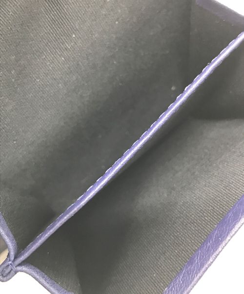 PAUL SMITH（ポールスミス）Paul Smith (ポールスミス) 二つ折り マルチストライプ財布 ネイビー サイズ:実寸参照の古着・服飾アイテム