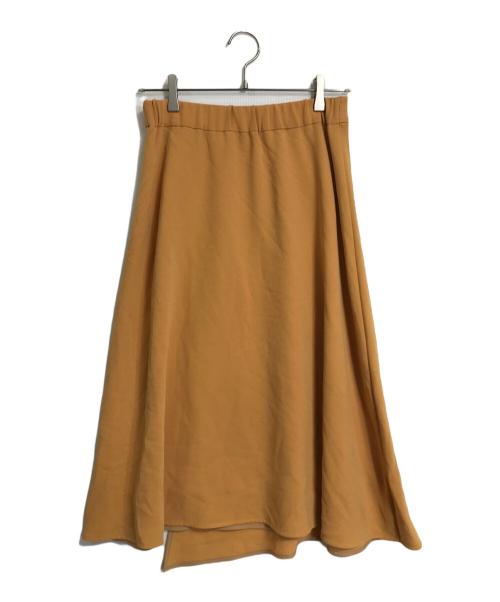 theory luxe（セオリーリュクス）theory luxe (セオリーリュクス) フレアスカート　デザインスカート　日本製 オレンジ サイズ:38の古着・服飾アイテム