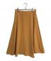 theory luxe（セオリーリュクス）の古着「フレアスカート　デザインスカート　日本製」｜オレンジ