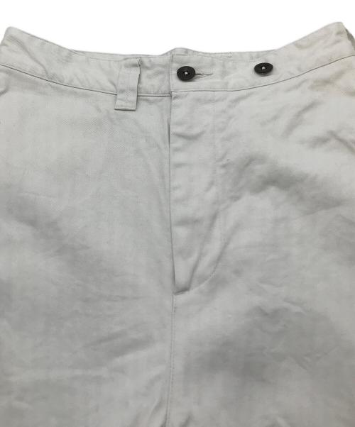 MHL（エムエイチエル）MHL (エムエイチエル) JAPANESE COTTON LINEN DRILL TROUSERS  コットンリネンパンツ　日本製　23SS ホワイト サイズ:1の古着・服飾アイテム