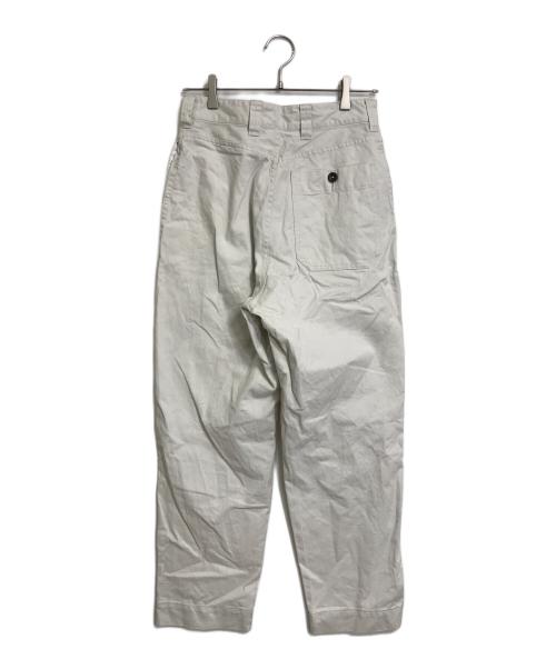 MHL（エムエイチエル）MHL (エムエイチエル) JAPANESE COTTON LINEN DRILL TROUSERS  コットンリネンパンツ　日本製　23SS ホワイト サイズ:1の古着・服飾アイテム