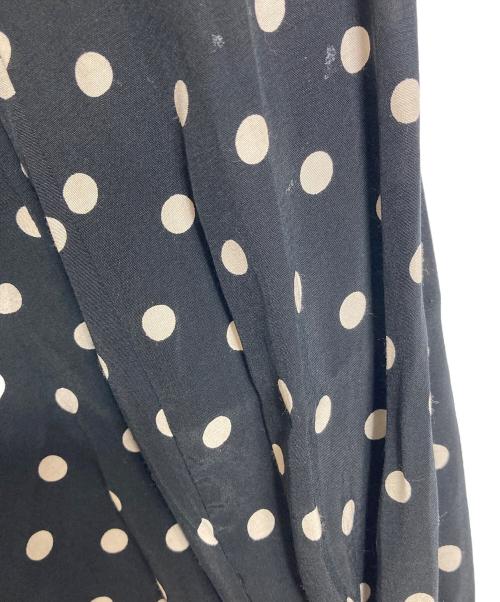 journal standard L'essage（ジャーナルスタンダード レサージュ）journal standard L'essage (ジャーナルスタンダード レサージュ) ドットブラウス　長袖ブラウス　セレモニー　日本製 ブラック サイズ:実寸参照の古着・服飾アイテム