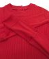 中古・古着 MEYAME (メヤメ) FRONT AND BACK RIB PULLOVER レッド サイズ:FREE：4000円