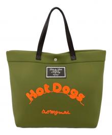 A.D.M.J.（エーディーエムジェイ）の古着「マジックライト コード刺しゅう トートバッグ」｜グリーン