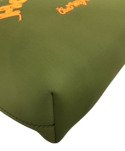 A.D.M.J.（エーディーエムジェイ）A.D.M.J. (エーディーエムジェイ) マジックライト コード刺しゅう トートバッグ グリーン サイズ:実寸参照の古着・服飾アイテム