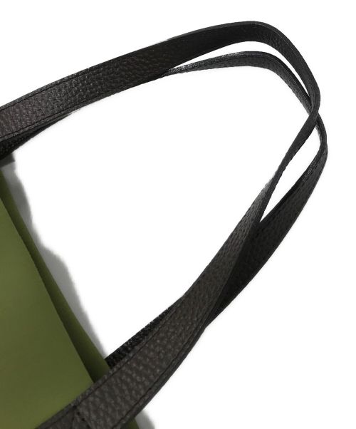 A.D.M.J.（エーディーエムジェイ）A.D.M.J. (エーディーエムジェイ) マジックライト コード刺しゅう トートバッグ グリーン サイズ:実寸参照の古着・服飾アイテム