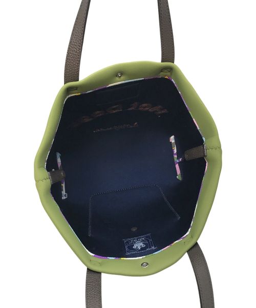 A.D.M.J.（エーディーエムジェイ）A.D.M.J. (エーディーエムジェイ) マジックライト コード刺しゅう トートバッグ グリーン サイズ:実寸参照の古着・服飾アイテム