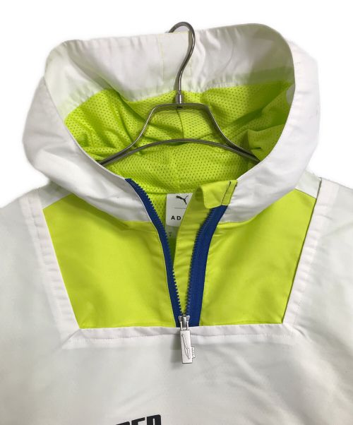 PUMA（プーマ）PUMA (プーマ) ADER error (アーダーエラー) ウィンドブレーカー　ライトアウター イエロー×ホワイト サイズ:Sの古着・服飾アイテム