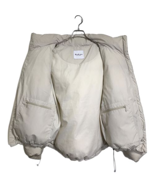 Hakuu（ハク）Hakuu (ハク) Plage (プラージュ) 別注 DOWN ジャケット　 アイボリー サイズ:Sの古着・服飾アイテム