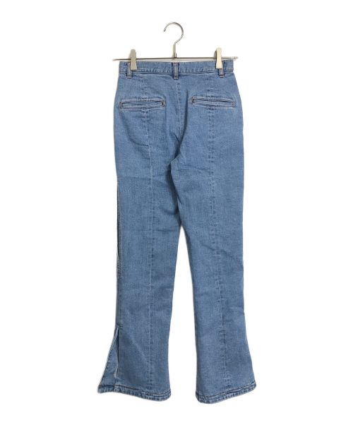 LEINWANDE（ラインヴァンド）LEINWANDE (ラインヴァンド) Georgie Slit Jeans ブルー サイズ:Sの古着・服飾アイテム
