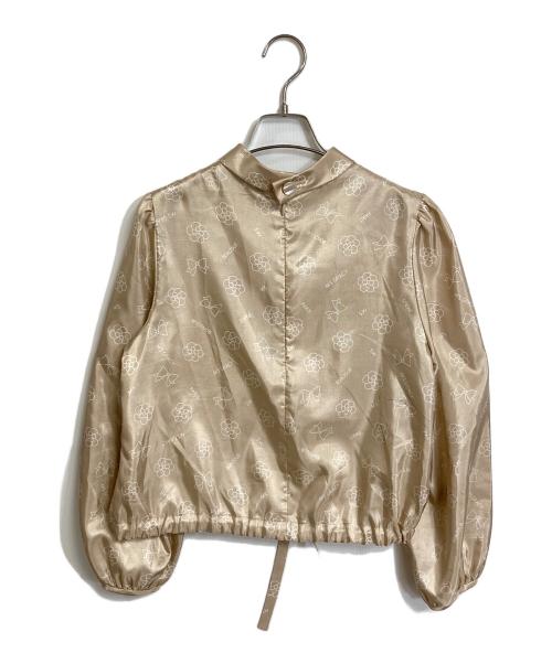 M'S GRACY（エムズグレイシー）M'S GRACY (エムズグレイシー) アイコンモチーフブラウス ベージュ サイズ:40の古着・服飾アイテム