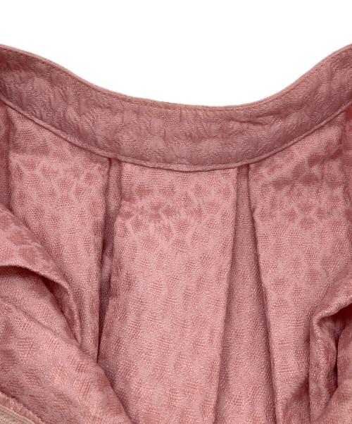 M'S GRACY（エムズグレイシー）M'S GRACY (エムズグレイシー) ジャガードタックブラウス ピンク サイズ:36の古着・服飾アイテム