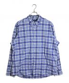 POLO RALPH LAURENポロ・ラルフローレン）の古着「ボタンダウンチェックシャツ」｜ブルー