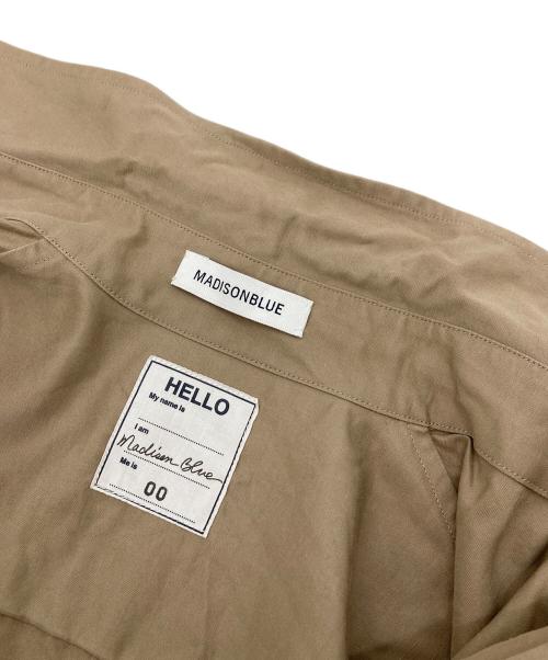 MADISON BLUE（マディソンブルー）MADISON BLUE (マディソンブルー) J.BRADLEY CUFF SHIRT  5分丈シャツ　コットンリネンシャツ　日本製 ベージュ サイズ:00の古着・服飾アイテム