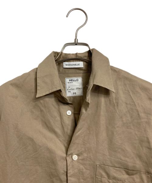 MADISON BLUE（マディソンブルー）MADISON BLUE (マディソンブルー) J.BRADLEY CUFF SHIRT  5分丈シャツ　コットンリネンシャツ　日本製 ベージュ サイズ:00の古着・服飾アイテム
