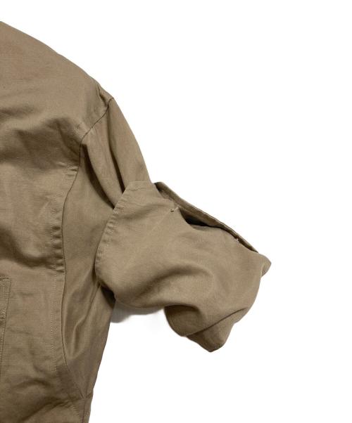 MADISON BLUE（マディソンブルー）MADISON BLUE (マディソンブルー) J.BRADLEY CUFF SHIRT  5分丈シャツ　コットンリネンシャツ　日本製 ベージュ サイズ:00の古着・服飾アイテム