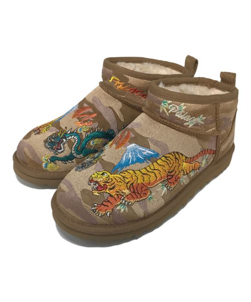 UGG（アグ）UGG (アグ) PALACE (パレス) Ultra Mini Boot Camo ウルトラ ミニ ブーツ カモ　ドラゴン　虎 ベージュ サイズ:21cmの古着・服飾アイテム