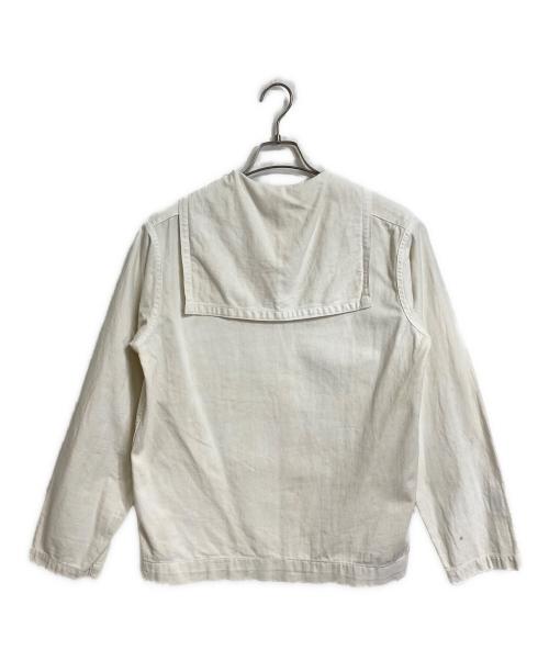 US ARMY（ユーエスアーミー）US ARMY (ユーエスアーミー) 【古着】ミリタリーセーラーシャツ　40年代　50年代 ホワイト サイズ:実寸参照の古着・服飾アイテム