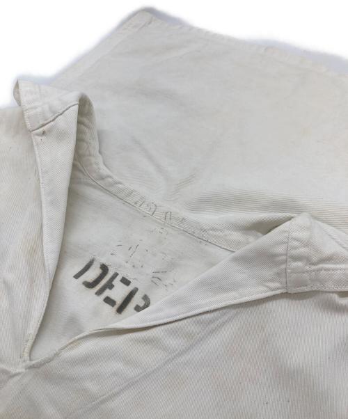 US ARMY（ユーエスアーミー）US ARMY (ユーエスアーミー) 【古着】ミリタリーセーラーシャツ　40年代　50年代 ホワイト サイズ:実寸参照の古着・服飾アイテム